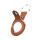KeyBudz AirTag Keyring skórzane etui ochronne do AirTag tan IEOKBATBR - 1172149 - zdjęcie 3